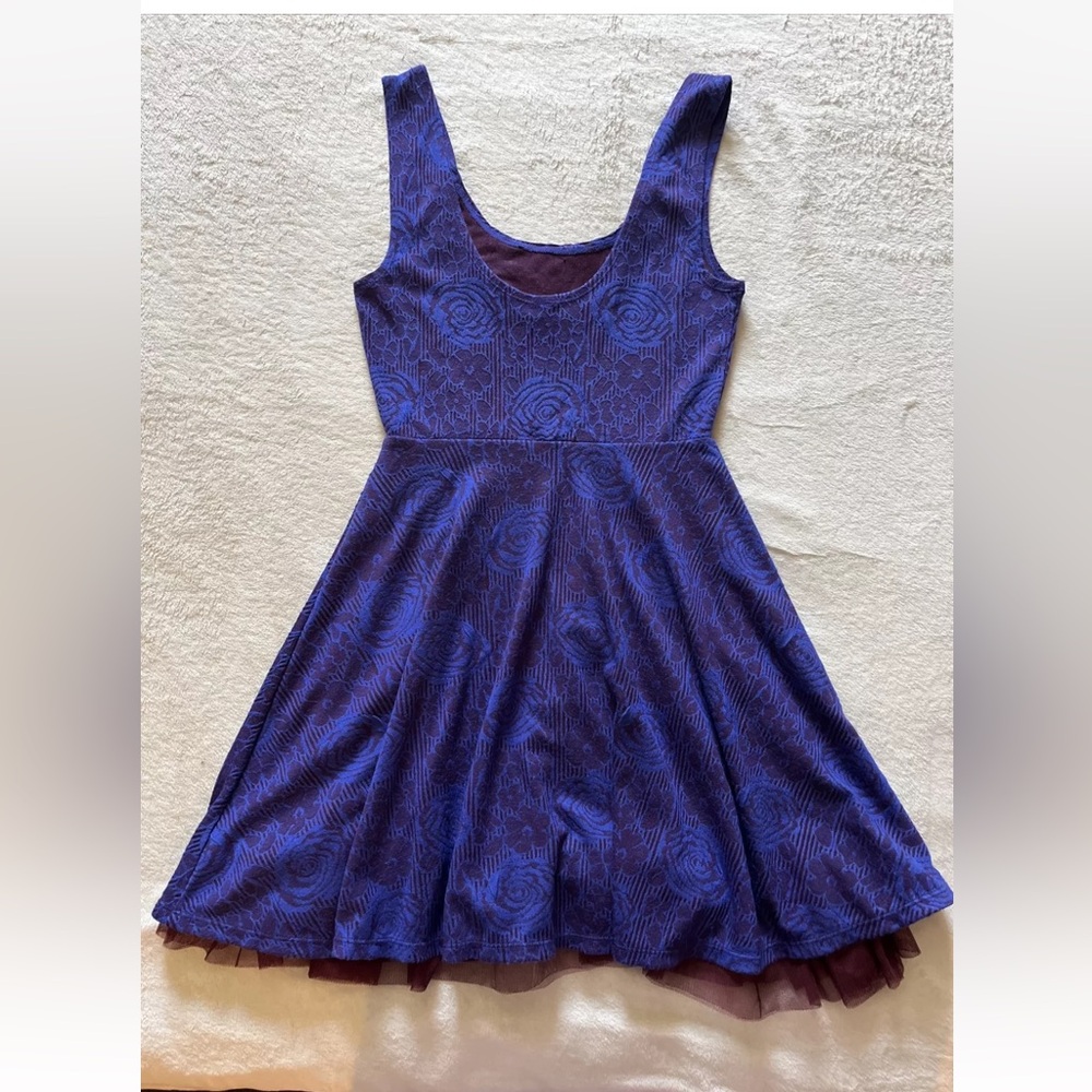 Free People Floral Beaded Flare Skate Tulle Dress - Picture 6 of 6